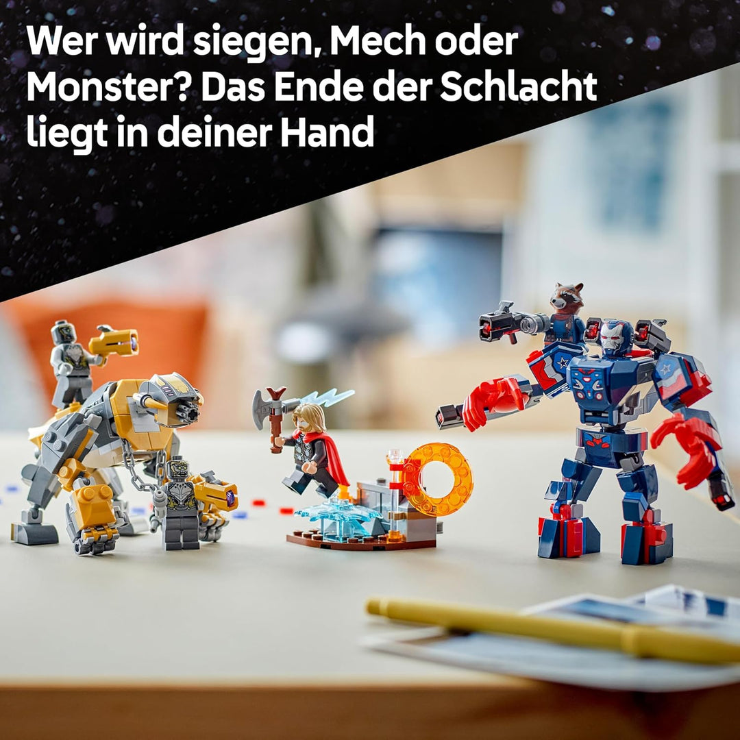 LEGO ǀ Marvel Avengers: Endgame Thor vs. Chitauri Bauset - Superhelden Action mit dem Iron Patriot M