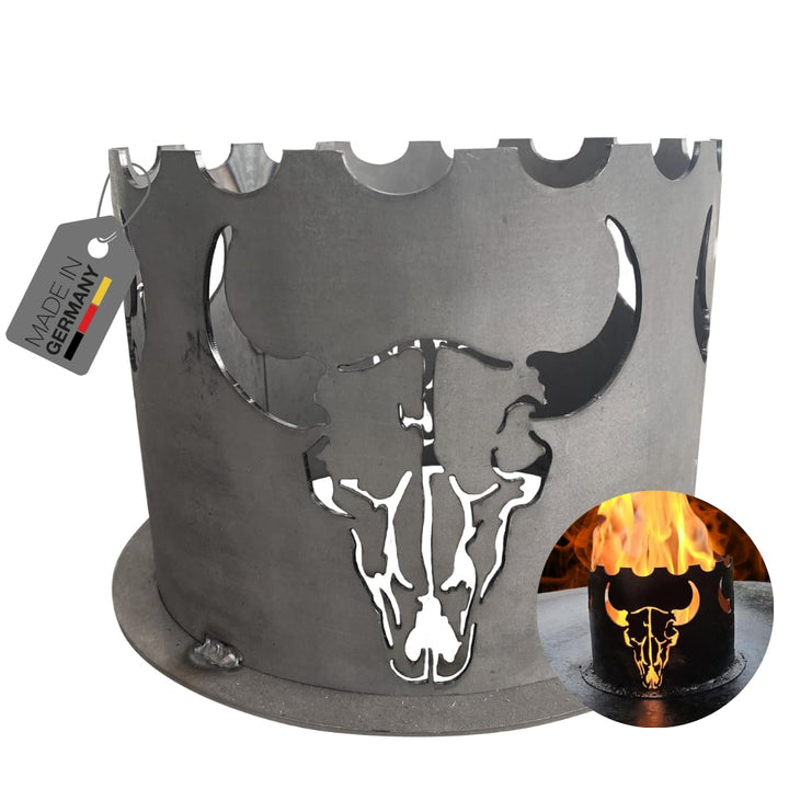 Terma Wokaufsatz/Wokkrone Motiv BBQ Stier passend für durchm. 20cm für Feuerplatte, Grillplatte, Wok
