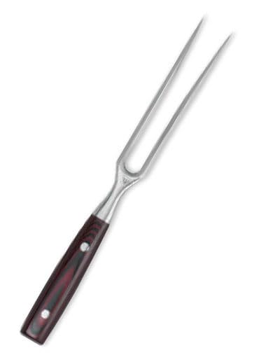 Yaxell Japanisch - Serie Super Gou - Fleischgabel - SG2 Stahl - 63 HRC - Klinge 18 cm - Damaststahl
