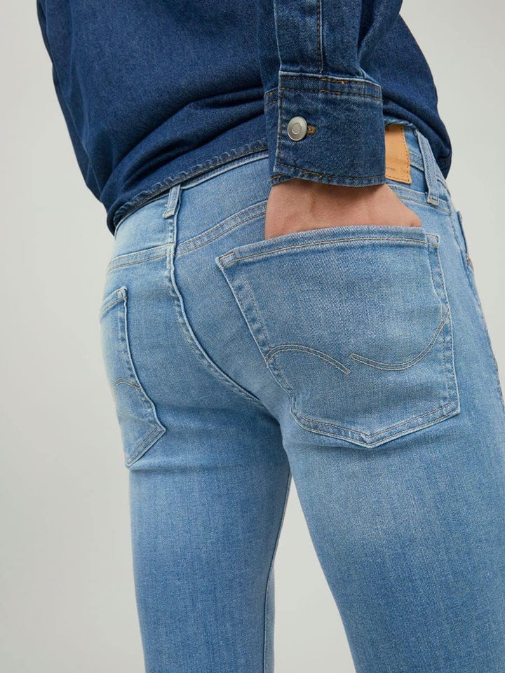 JACK & JONES Herren Jeans JJILIAM JJORIGINAL GE 314 - Skinny Fit - Blue Denim 36W / 32L Blue Denim,