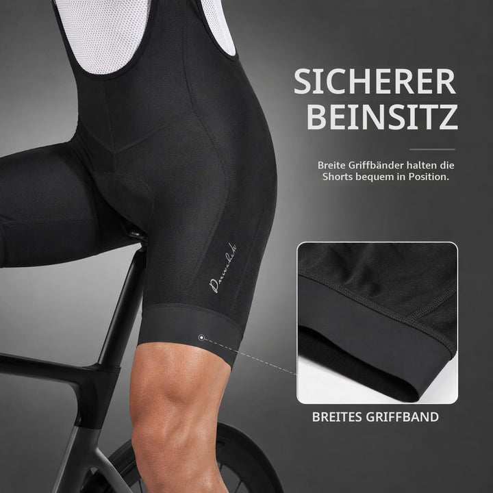 Przewalski Radlerhose Herren Gepolstert, Atmungsaktive Fahrradhose Herren für Strasse und Bergfahrte