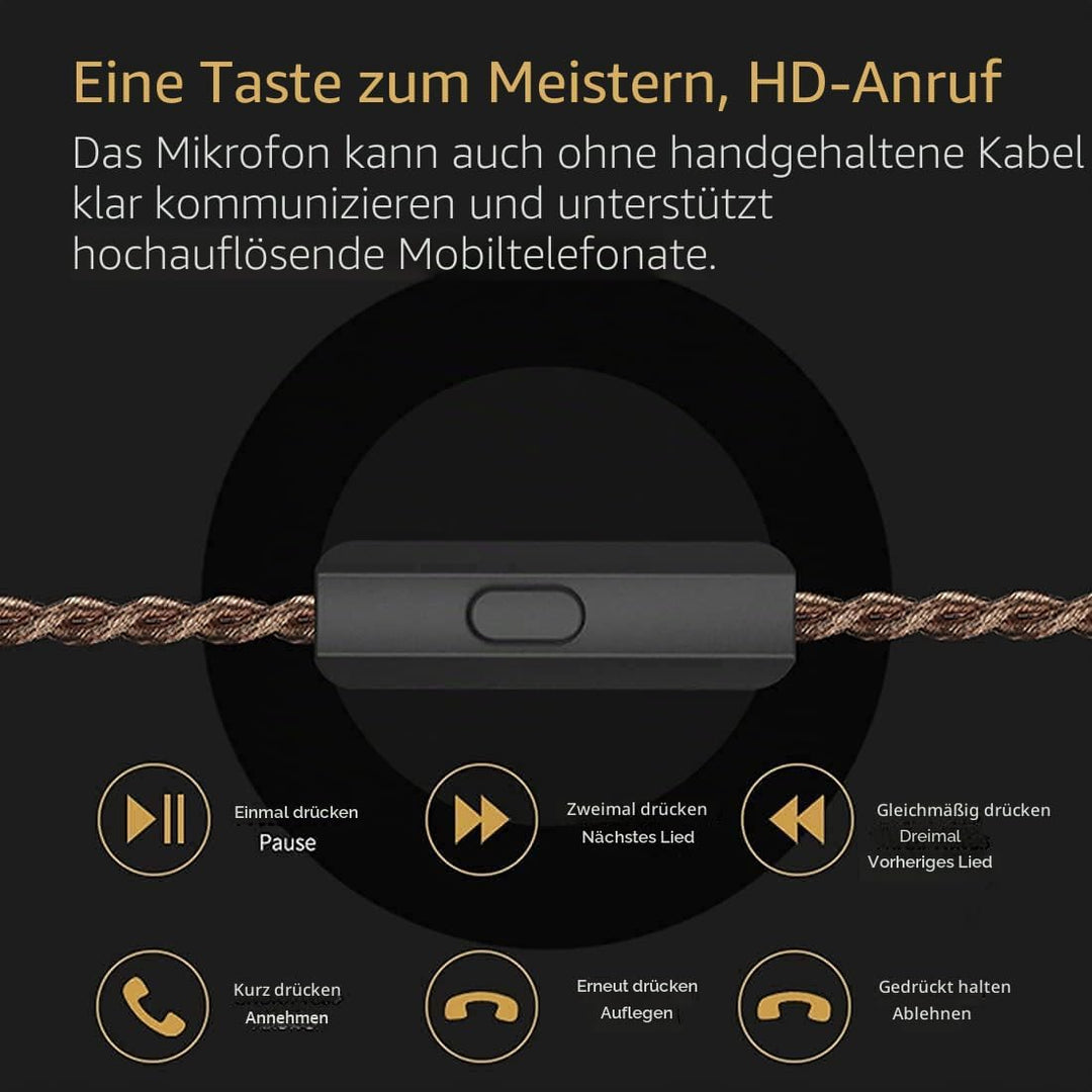 CCA C12 5BA 1DD Stereo Bass Kopfhörer In Ear Kopfhörer mit Kabel Noise Cancelling Sport Earbuds Head