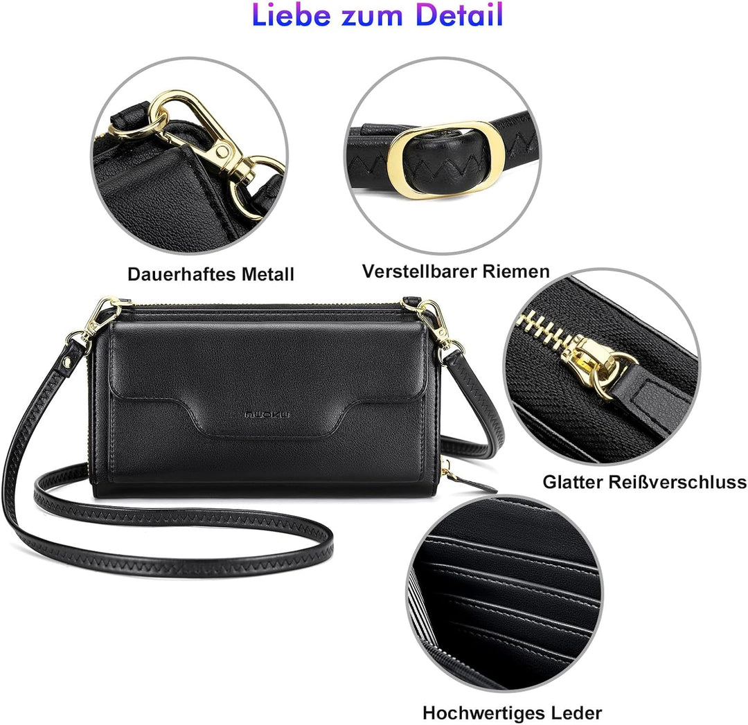 nuoku Crossbody Taschen für Frauen, Handgelenk Brieftaschen für Frauen, Clutch Geldbörsen für Frauen