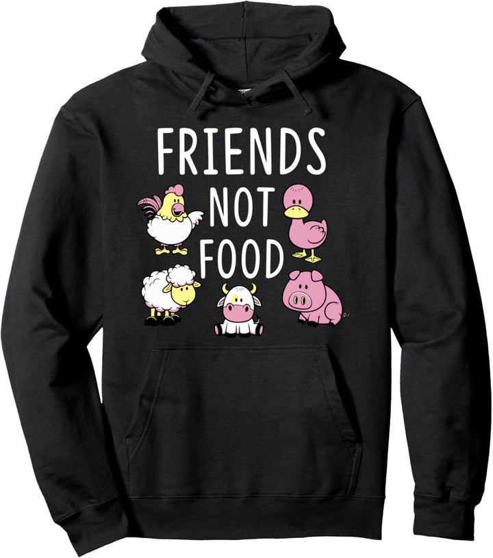 Friends Not Food Süsses veganes Weihnachtsgeschenk Pullover Hoodie