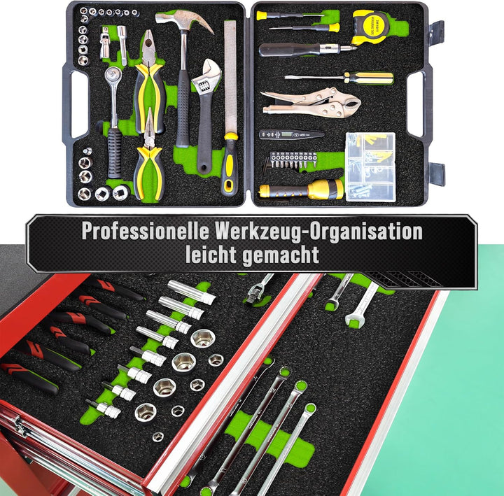 Precision Defined Werkzeugkisten-Schaumstoff - Einsätze für Koffer, Werkzeug-Schaumstoff, Polyethyle