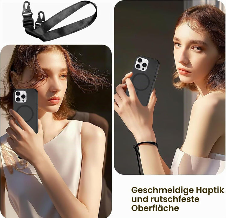 Handykette mit Band für Samsung Galaxy S21 FE Hülle, Lanyard (abnehmbar) Handyhülle Case mit justier