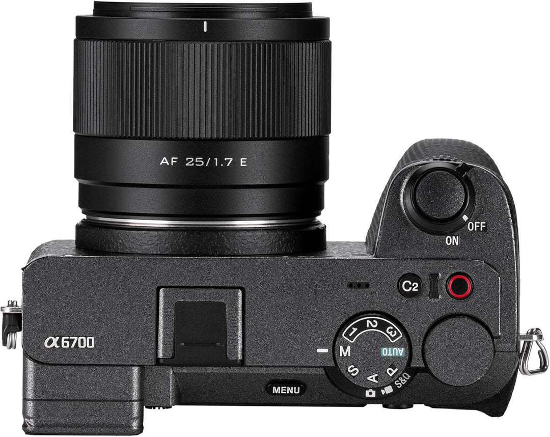 VILTROX 25mm F1.7 E, AF 25mm F1.7 für Sony E-Mount Autofokus Objektiv, APS-C für Sony a7III a7RIII a