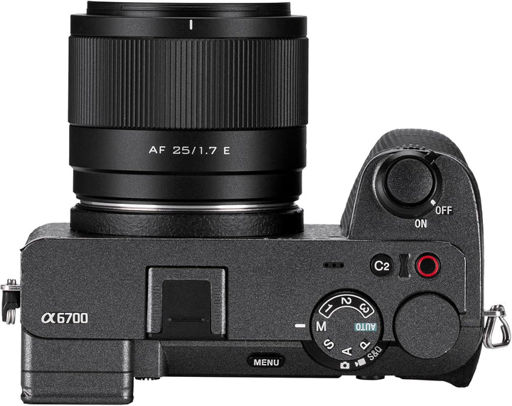 VILTROX 25mm F1.7 E, AF 25mm F1.7 für Sony E-Mount Autofokus Objektiv, APS-C für Sony a7III a7RIII a