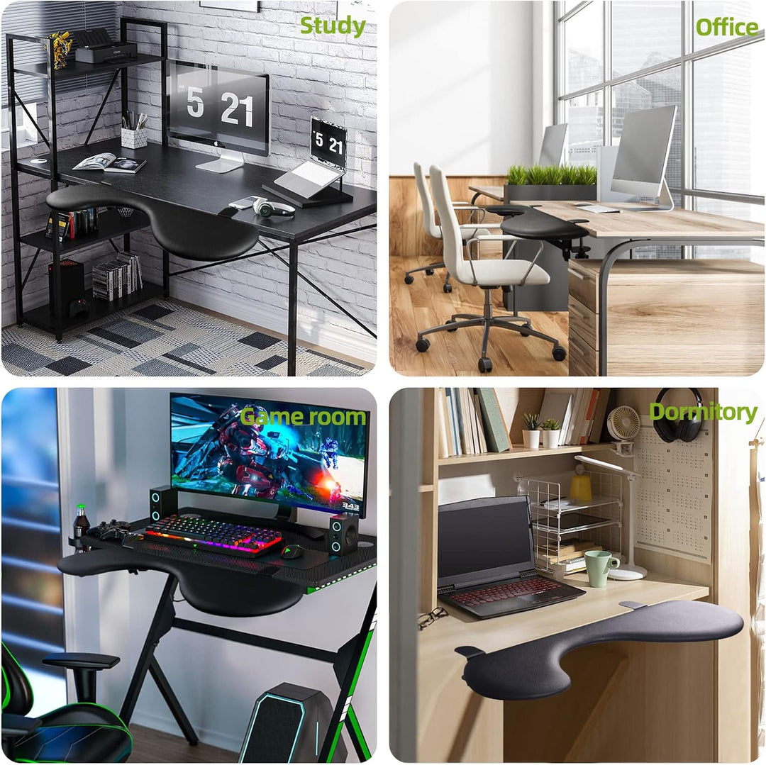 Giecy Ergonomics Schreibtisch Erweiterung,Faltbare handgelenkauflage,Ellbogen Rmauflage,Computer Tas