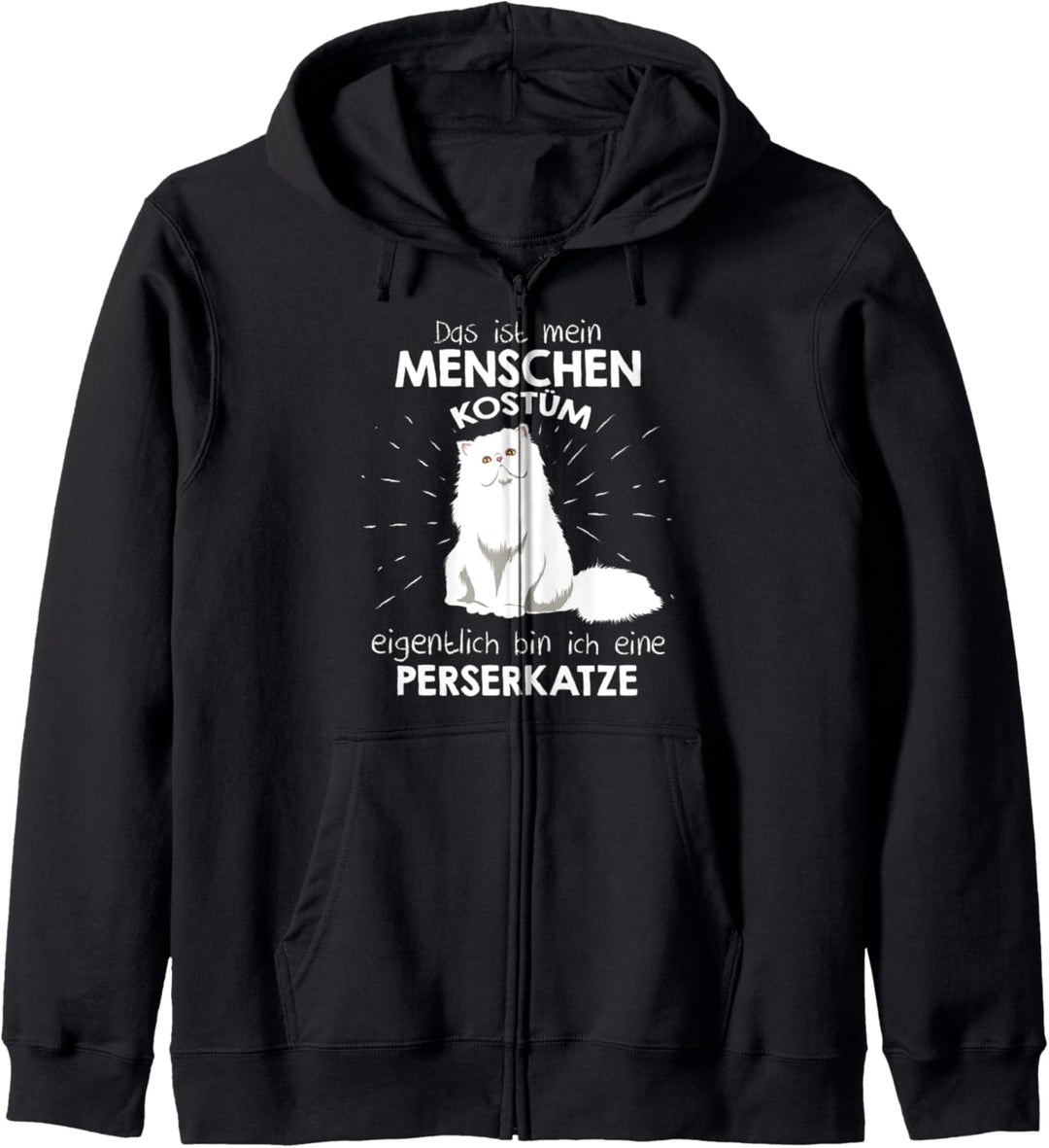 Mein Menschen Kostüm Bin ich eine Perserkatze, Halloween Kapuzenjacke