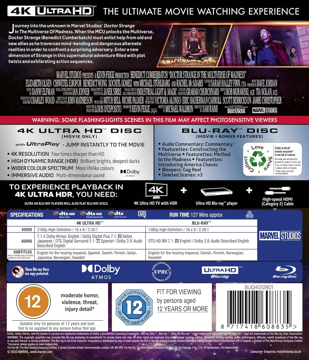 Doctor Strange in the Multiverse UHD, Blu-ray