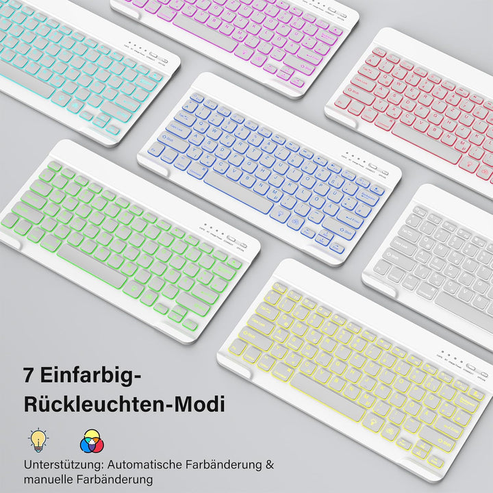 CC Store Hülle mit Tastatur für iPad Air 13 Zoll M3 2025/M2 2024, iPad Pro 12.9 Zoll 6/5/4/3 Gen, Ma