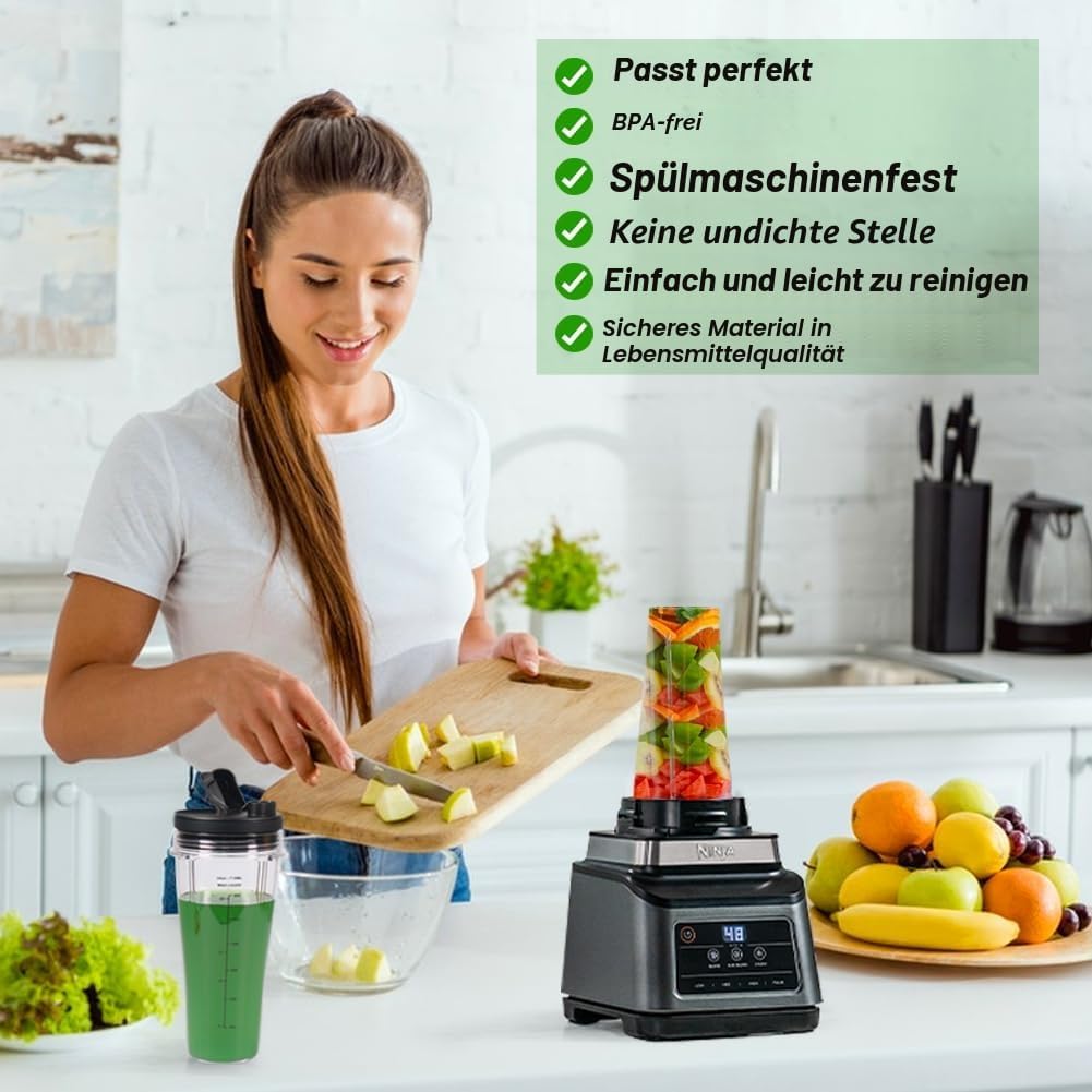 GINOYA Mixer Ersatzteile für Ninja Küchenmaschine & Mixer CB350EU BN800EU BN750EU BN650EU BN495EU CB