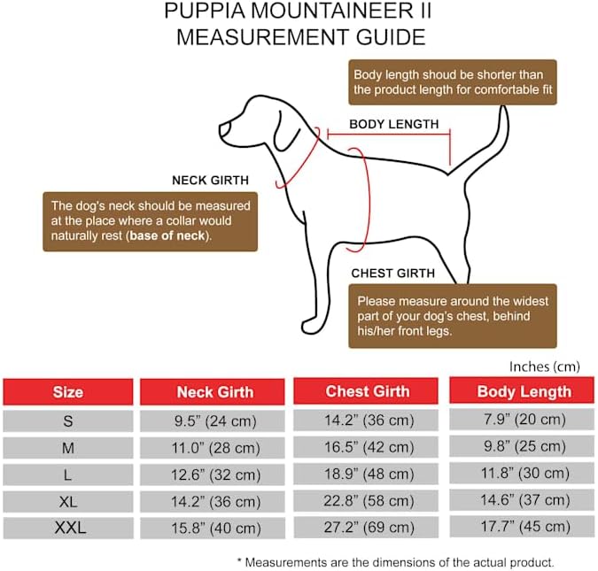 Puppia Hochwertiger Hundemantel für kleine Hunde und mittelgrosse Hunde - wasserdicht und mit Fleece