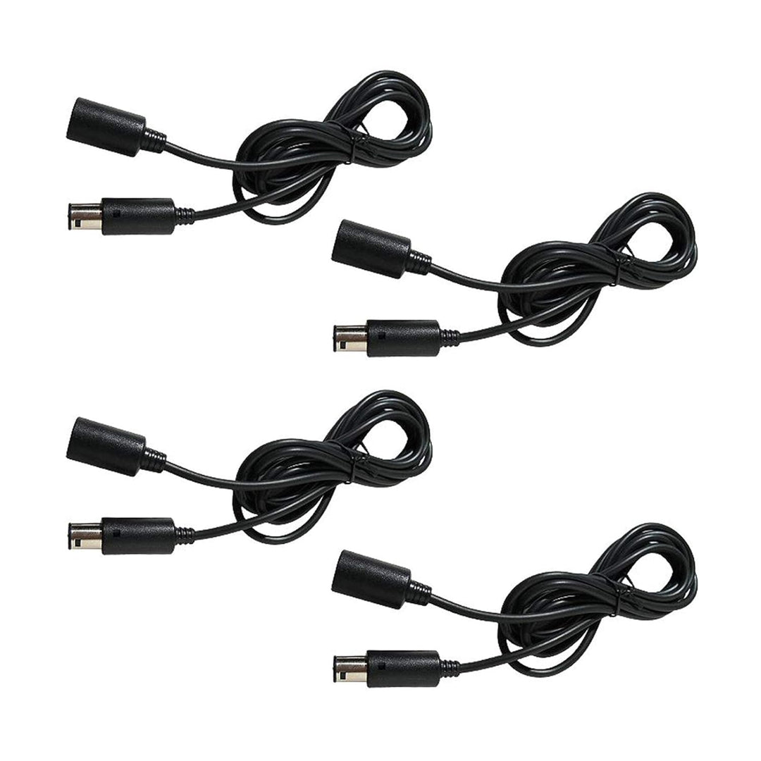 Eaxus® 4er Set GameCube Controller Verlängerungskabel 1,8 Meter Länge - für GC Controller/Gamepad/Jo