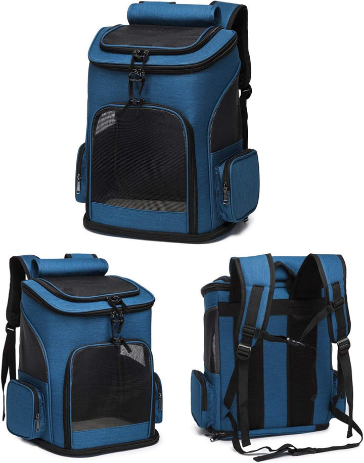 PETCUTE Hundetragetasche Katzenrucksack Haustier Rucksack Atmungsaktiv Wanderrucksack für Kleine Hun