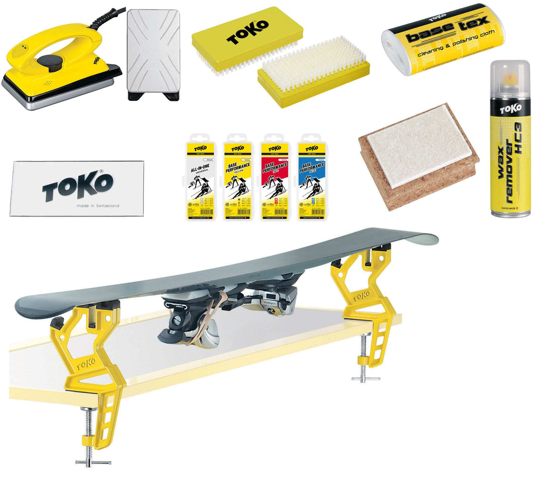 Toko Skiwachs-Set 11-teilig mit Wachsbügeleisen und