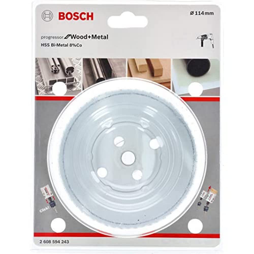 Bosch Accessories Bosch Professional Lochsäge Progressor for Wood & Metal (Holz und Metal, Ø 114 mm,