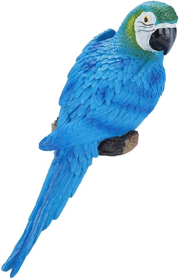Harz Realistische Vogeldekoration, Papagei Modell Spielzeug Garten Skulptur Wanddekoration für Heimd