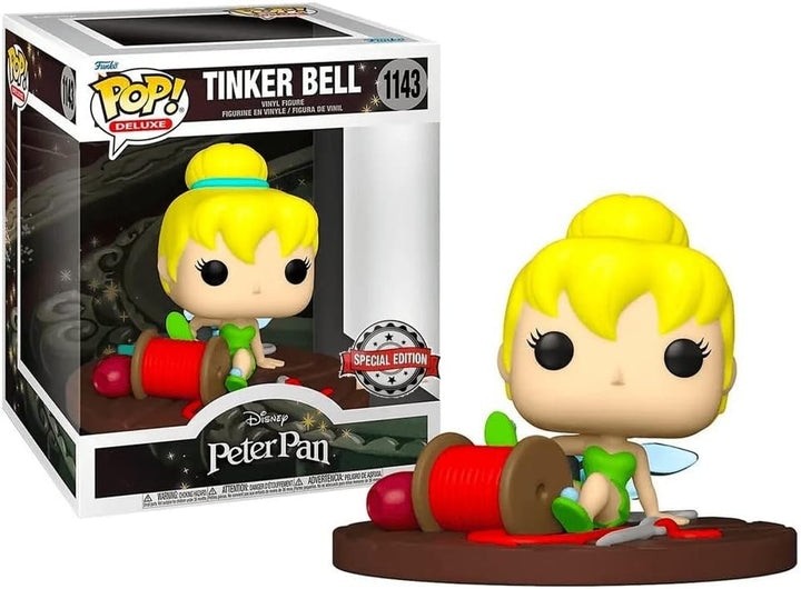 Funko Peter Pan Pop! Deluxe Vinyl-Figur Tinker Bell auf Spule 9 cm
