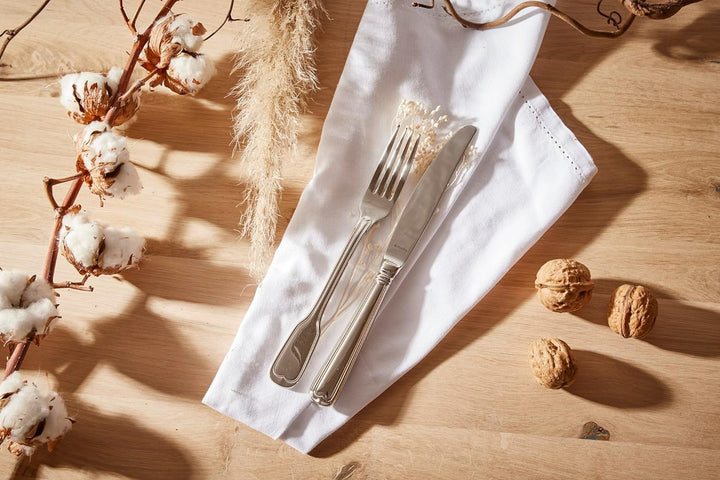 Paul Wirths AUGSBURGER FADEN 9800 Besteck Set 12 Personen, Edelstahl rostfrei, poliert & spülmaschin