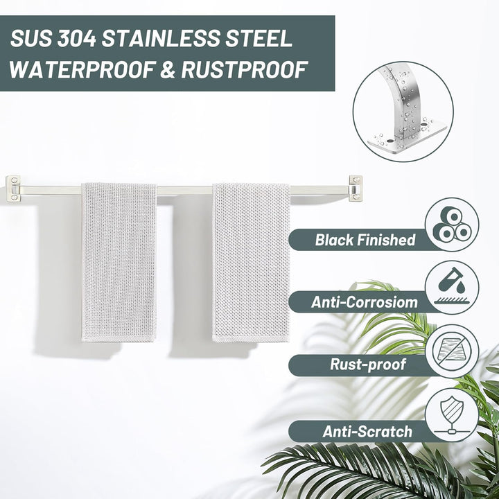 Mooche Handtuchhalter, Wandmontage, 81.5 cm, SUS304 Edelstahl, Einzelhandtuchstange für Badezimmer,