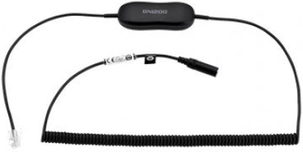 Jabra Evolve 30/40/80 Smart-Converter-Kabel 3,5mm-Klinkenstecker auf RJ9 für Festnetztelefone