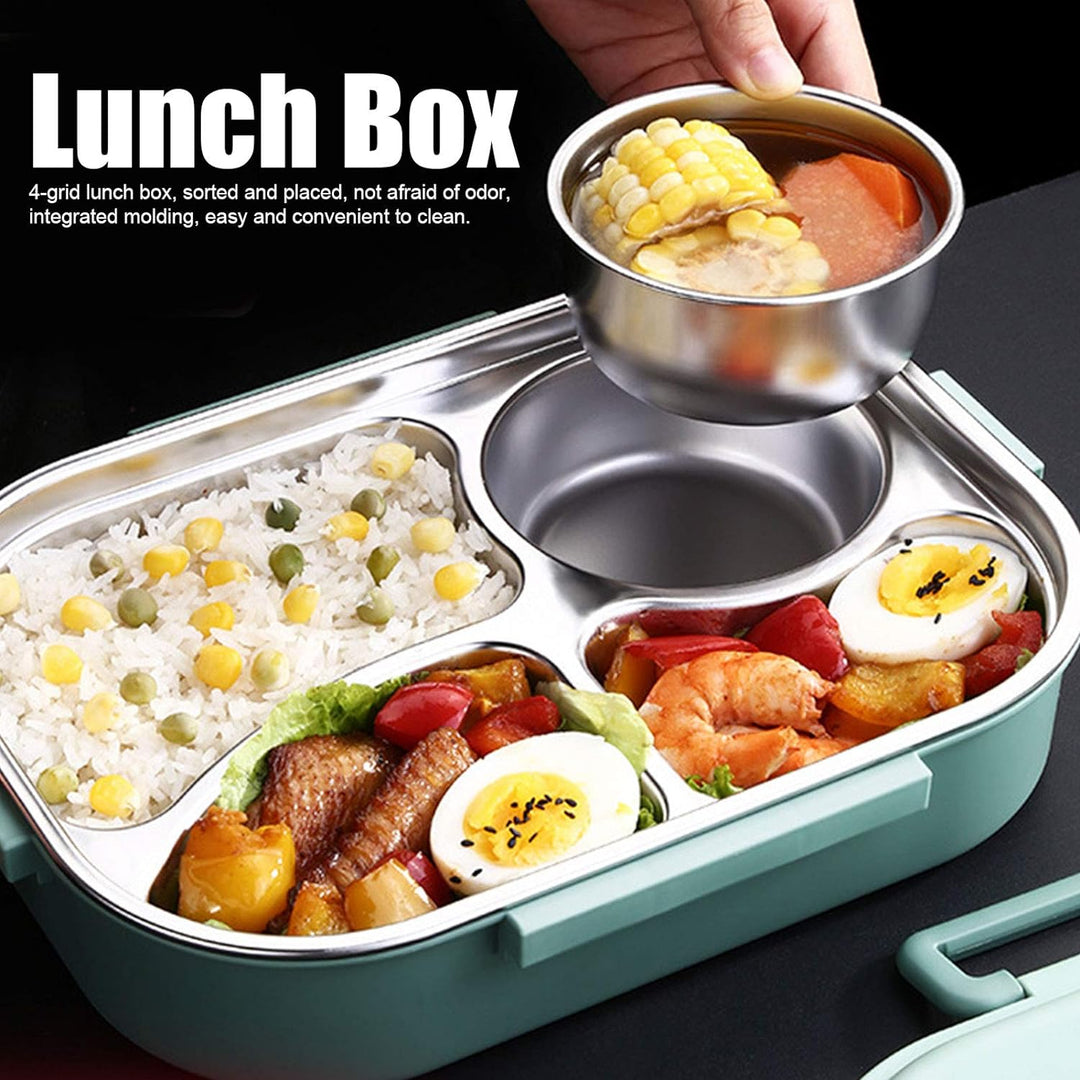 Niiyen Lunchbox-Behälter, Bento-Lunchbox, Edelstahl-Lunchbox, Edelstahl-Lunchbox Tragbare Bento-Box