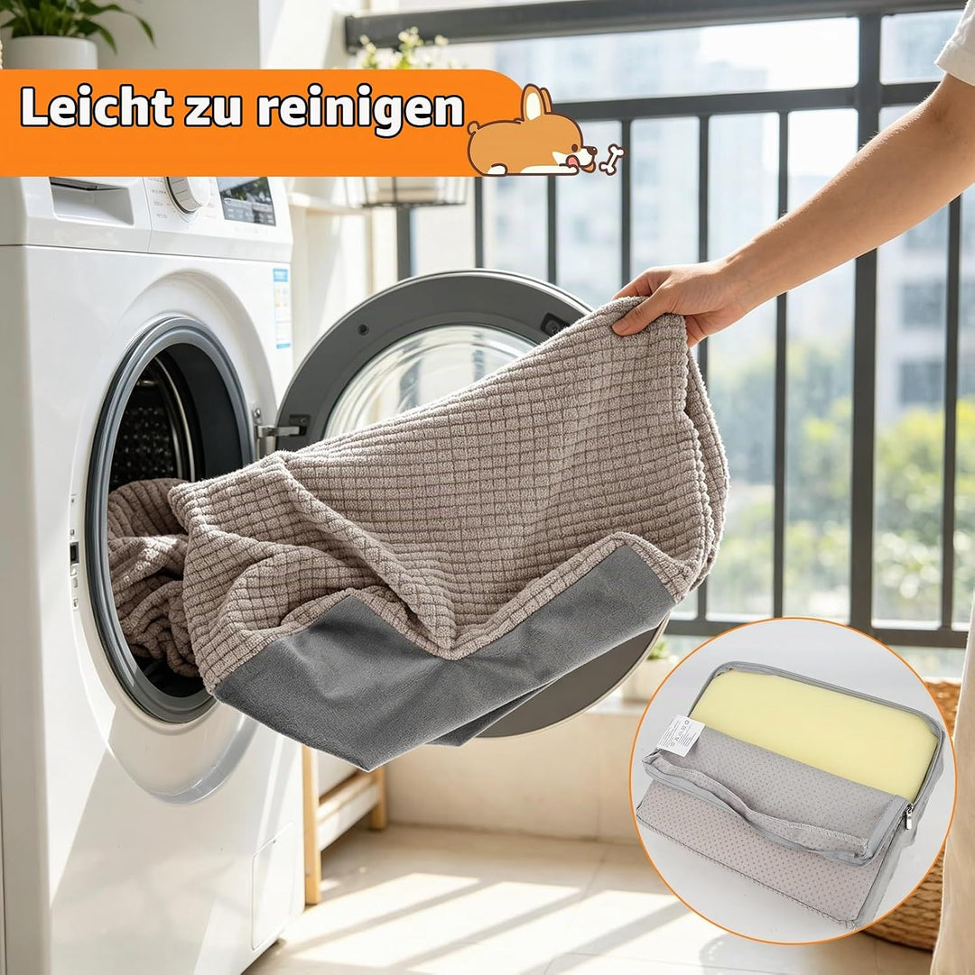 4 Stück Hunderampen für Treppen, rutschfeste Treppenhilfe für Hunde | Gefüllt mit Elastischem Schwam