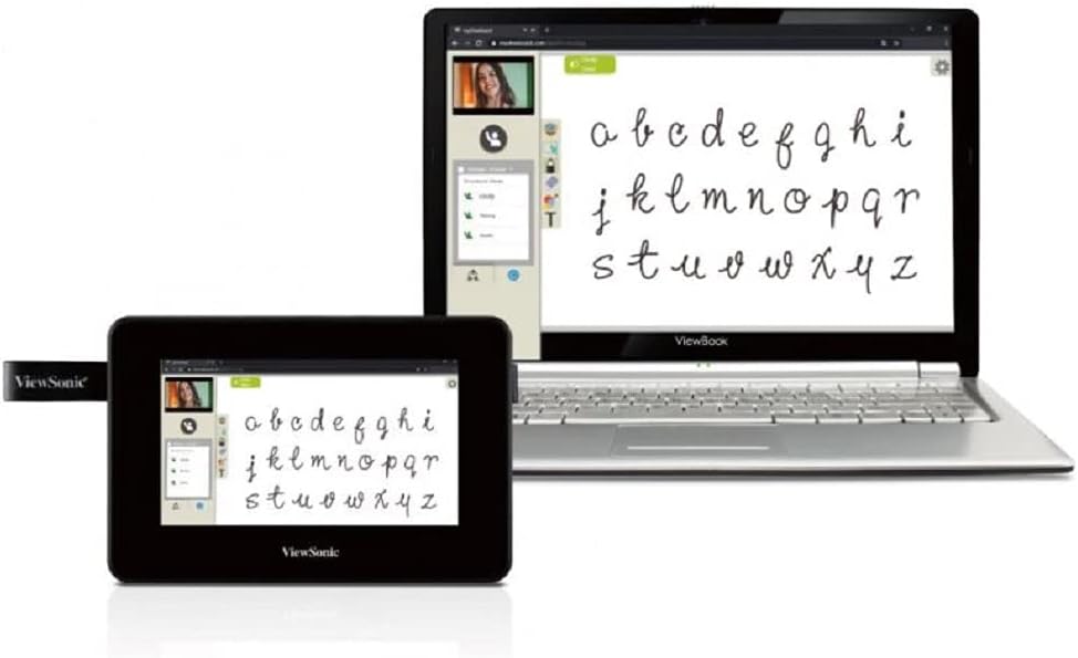 Viewsonic ID710-BWW (17,8 cm) (7 Zoll) PenDisplay Tablet zum Zeichnen und Schreiben (Full-HD, IPS Di