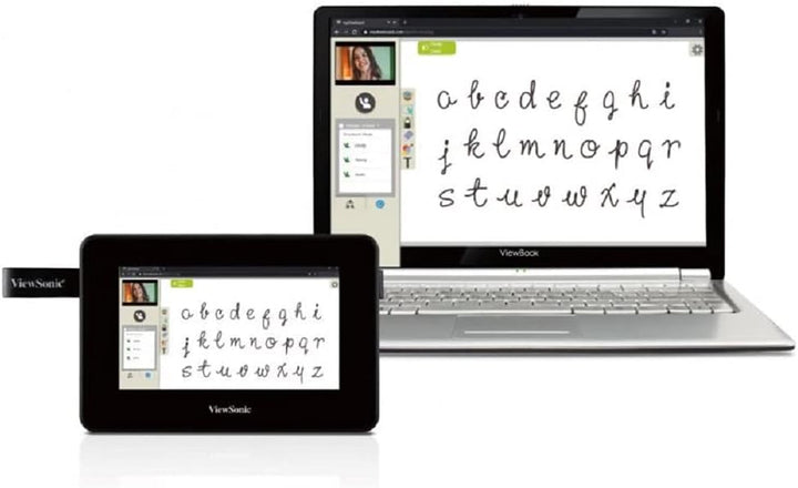 Viewsonic ID710-BWW (17,8 cm) (7 Zoll) PenDisplay Tablet zum Zeichnen und Schreiben (Full-HD, IPS Di