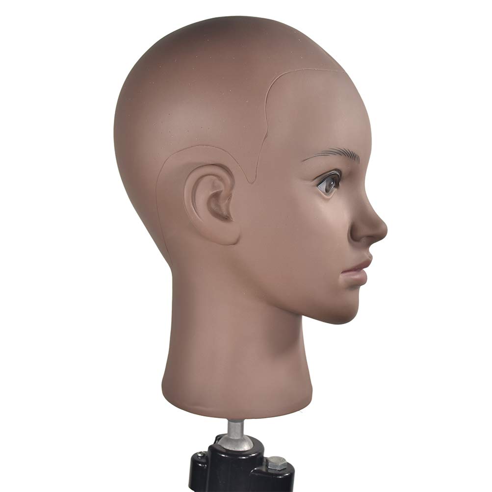 Ba Sha Afrokosmetologie Mannequin-Kopf für Perückenherstellung, Perücke, Hut, Brille, Display mit ko
