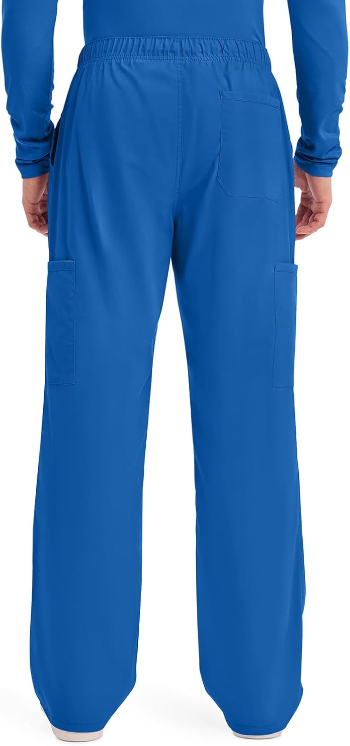 Workwear Professionals Men Scrubs Pant Tapered Leg Fly Front Cargo WW190 XS Königlich (Royal), XS Kö