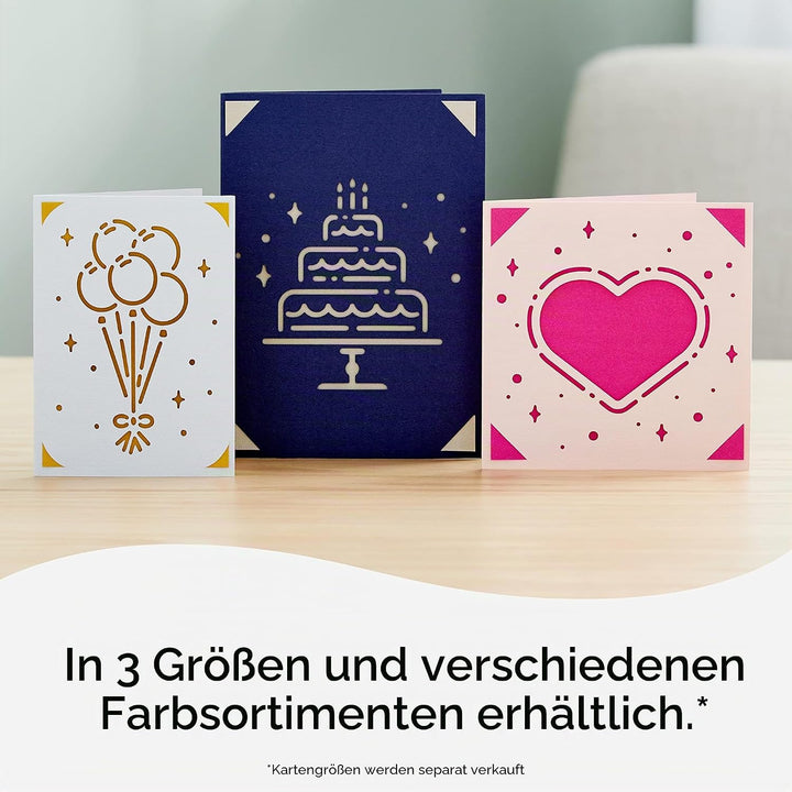 Cricut Insert Cards | Sensei | 12,1 cm x 12,1 cm (Cricut -Grösse S40) | 35-Pack | Zur Verwendung mit