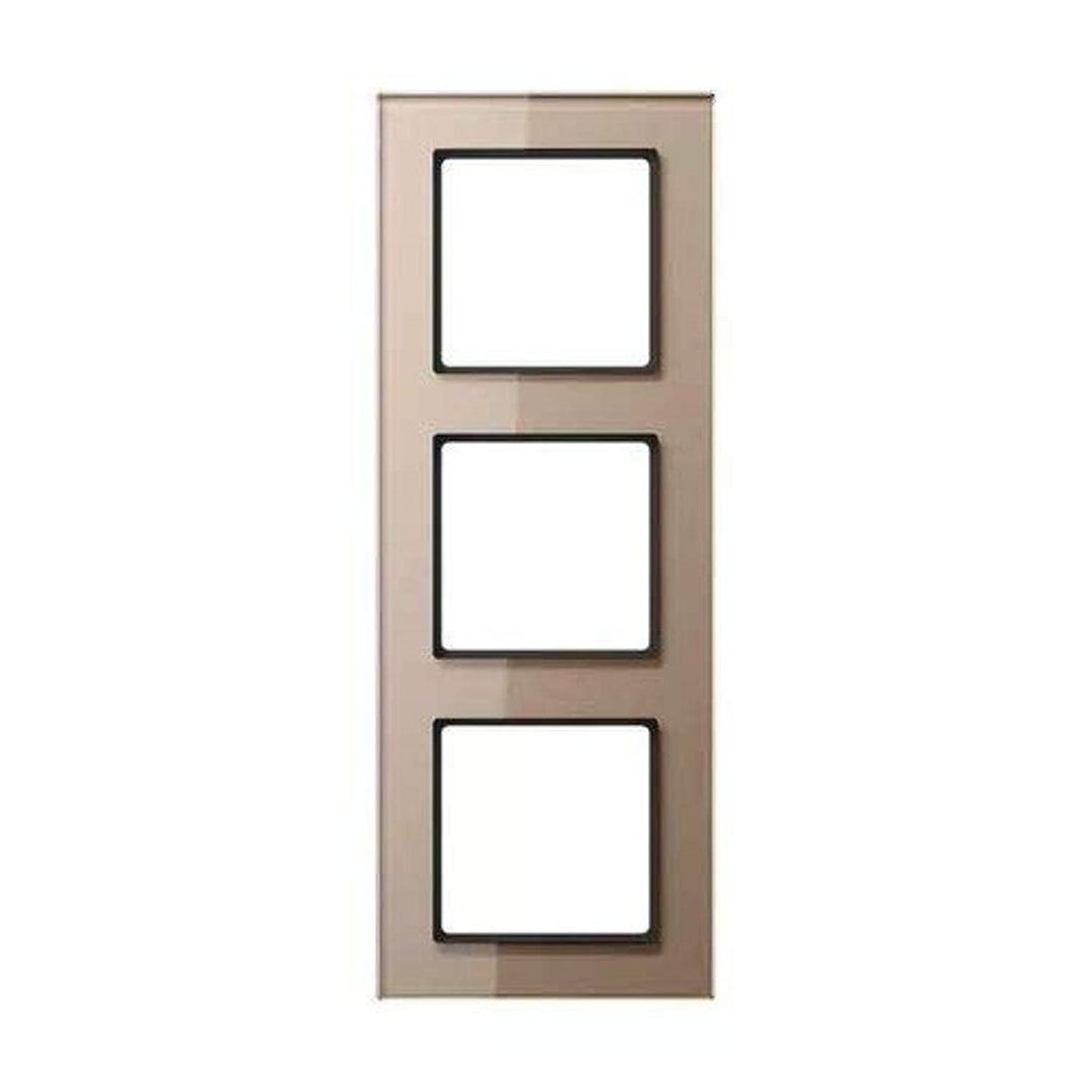 Jung Rahmen 3-Fach AC583GLCH, Champanger