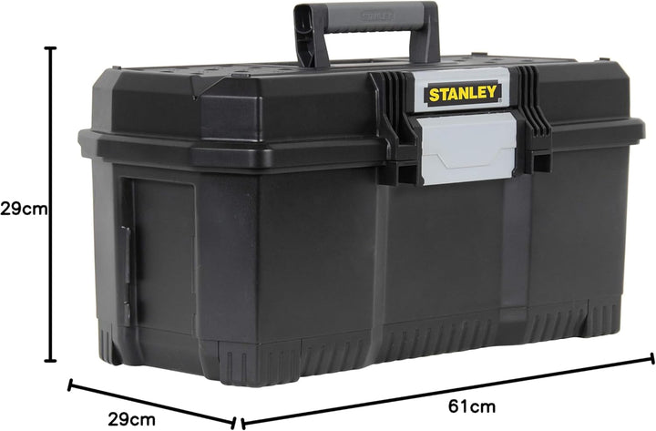 Stanley Werkzeugbox / Werkzeugkoffer (24", 60.5x28.7x28.7cm, mit Schnellverschluss, stabiler Werkzeu