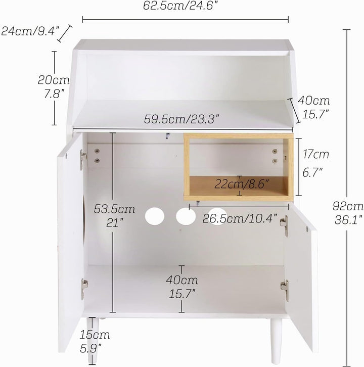 SogesHome Konsolentisch Konsolenschrank Beistellschrank Sideboards Kommode als Katzenhaus Katzenhöhl