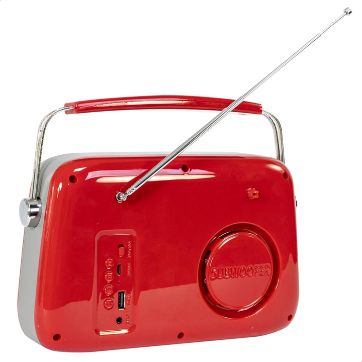 FREESOUND-VR40R - MADISON - 30W Vintage-Radio mit langer Batterielaufzeit, Bluetooth, USB und UKW -