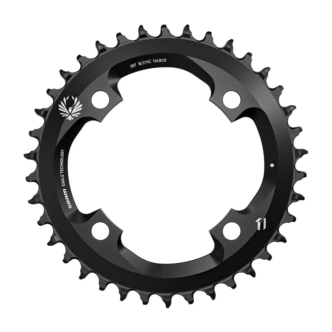 Sram X-sync Eagle Kettenblätter 38T Schwarz, 38T Schwarz
