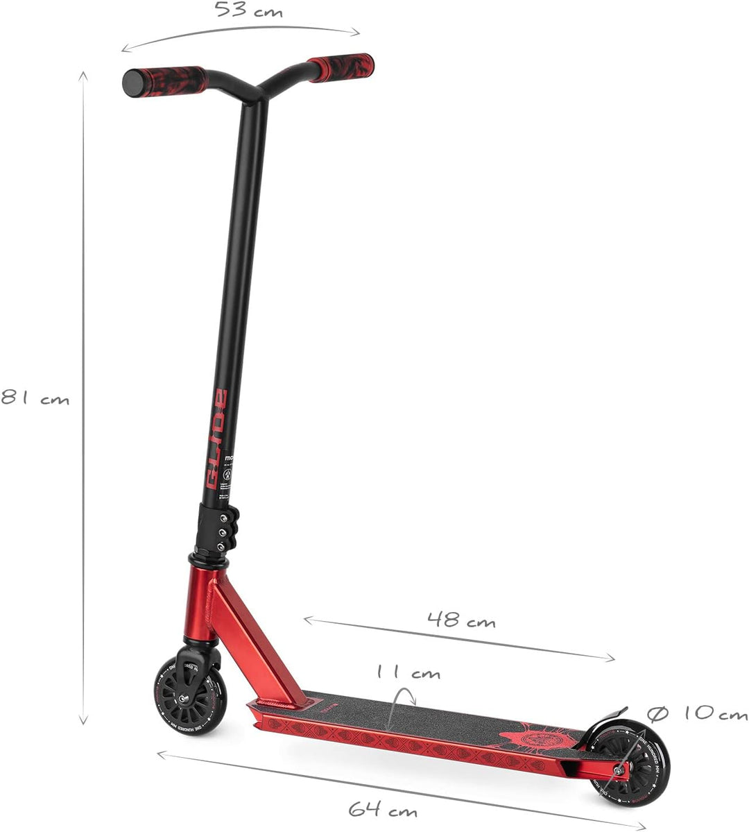 Movino Stunt Scooter Stunt Roller Kickscooter Professioneller Freestyle Roller Trick Roller ABEC 9 K