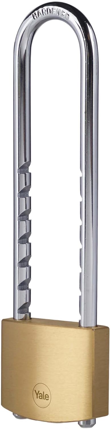 Yale - Y110B/50/155/1 Standardsicherheit 50 mm Messing Vorhängeschloss, Einstellbarer & abnehmbarer,