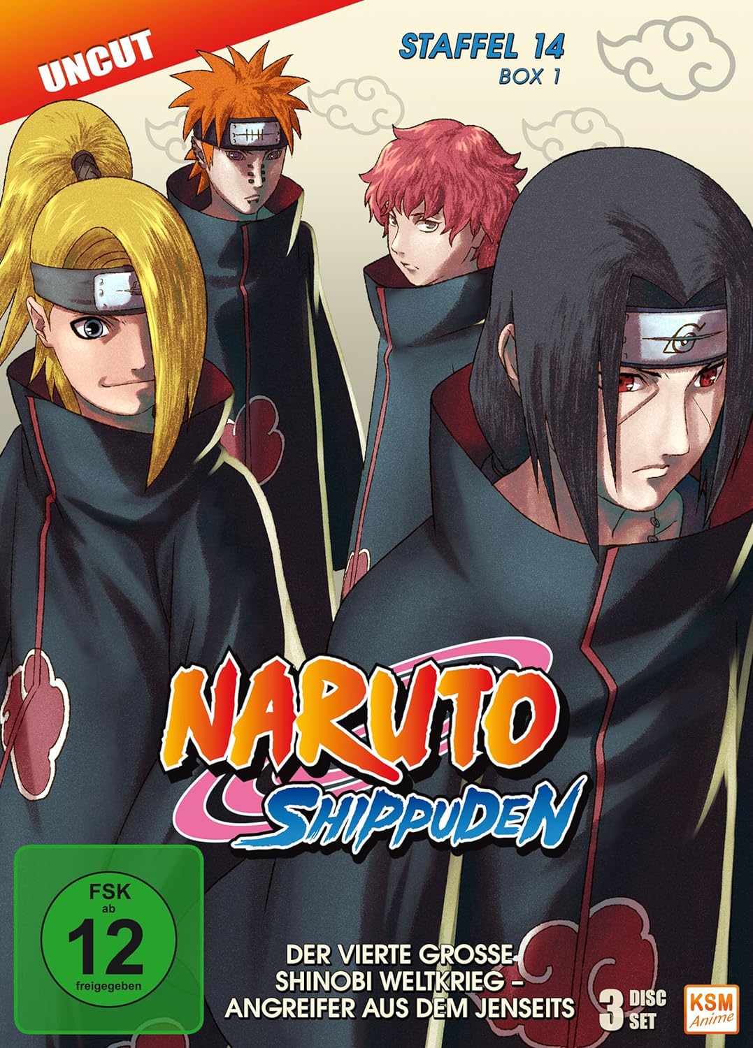 Naruto Shippuden - Staffel 14 - Box 1 (Episoden 516-528, Uncut) [3 Disc Set], DVD