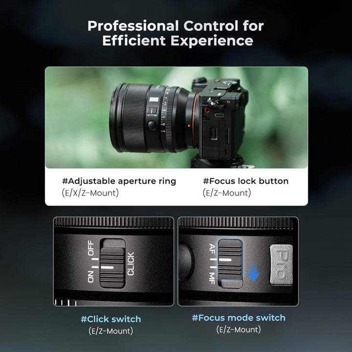 VILTROX AF 56 mm F1.2 Pro Kameraobjektiv APS-C Autofokus grosse Blende mit Blendenring (für Nikon Z)