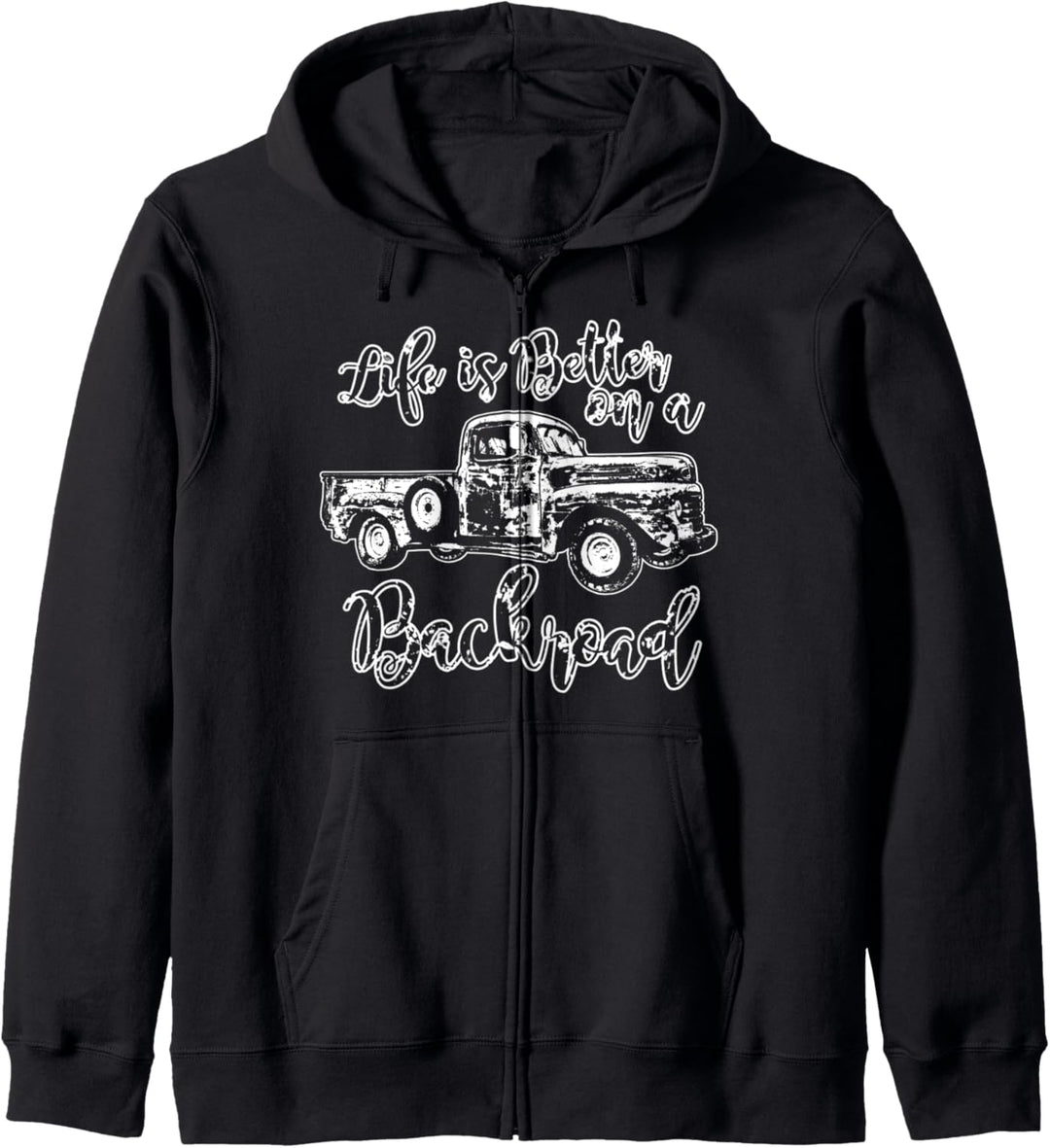 Life is better on a backroad country southern woman Vintage Kapuzenjacke