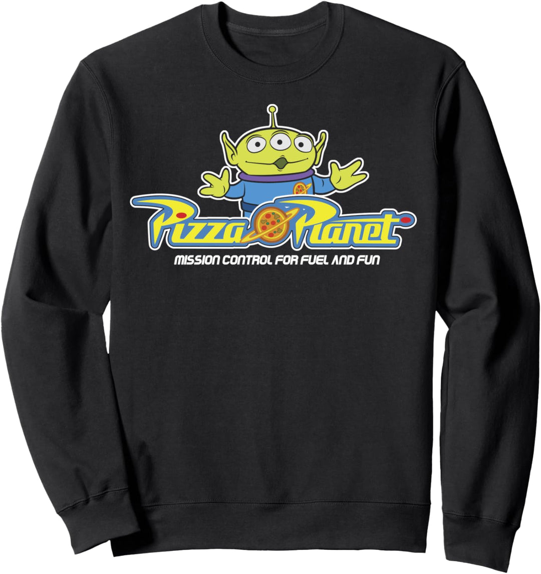 Disney Pixar Toy Story Alien Pizza Planet Logo Sweatshirt