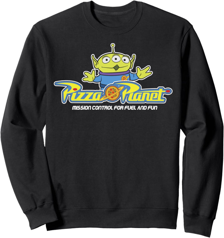 Disney Pixar Toy Story Alien Pizza Planet Logo Sweatshirt