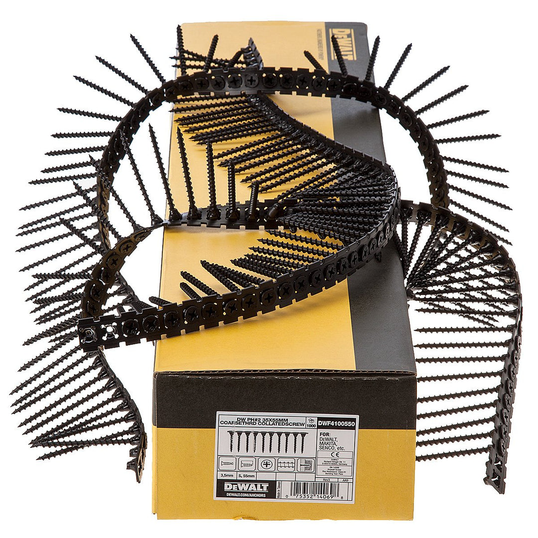 Dewalt DWF4100550 35x55mm Grobgewinde magaziniert, Cranberry