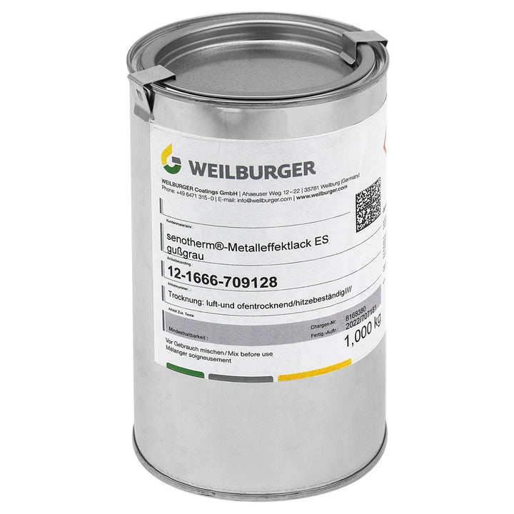 raik 704527 Ofenlack 1 kg Senotherm Lack Gussgrau