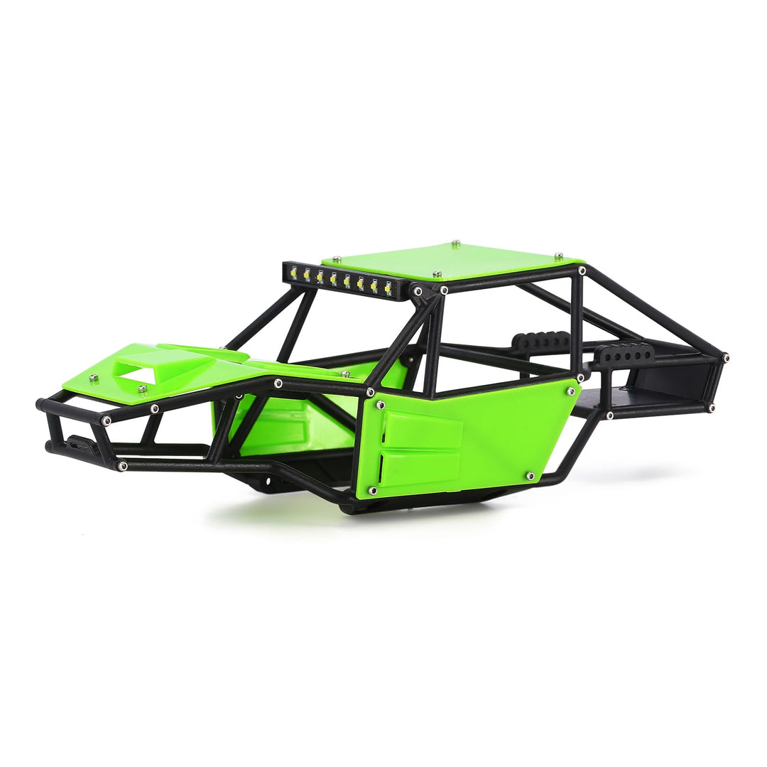INJORA Rock Tarantula Nylon Buggy Karosserie Chassis Kit für TRX4M Upgrade 1/18 RC Crawler,grün, grü