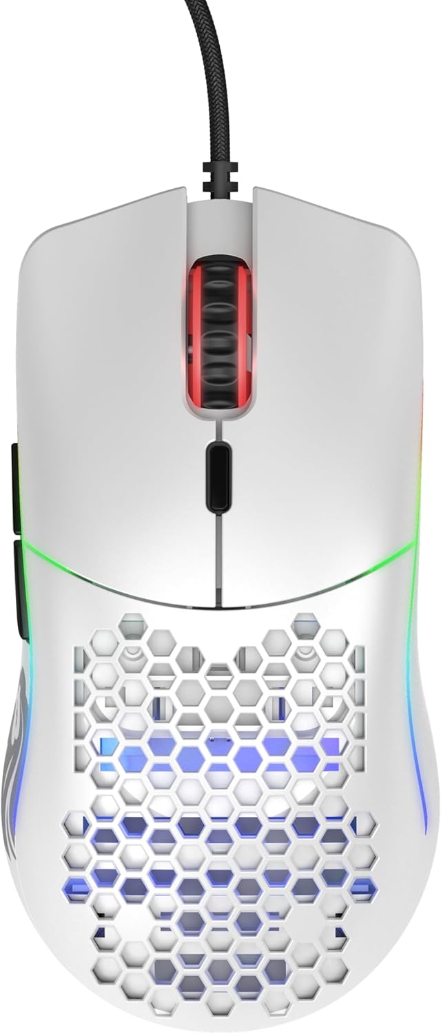 Glorious Gaming Model O Mouse da Gaming Wired, superleggero 67 g, Design a Nido d'ape, RGB, sensore